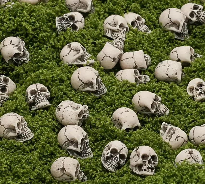 Уникальные декоративные фигурки черепов. Миниатюрные украшения черепа, фигурки для домашнего декора. Киев - изображение 4