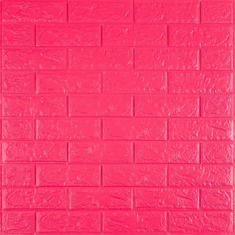 3D панель самоклеющаяся 700х770х5мм кирпич Малиново-красная (108-5) SW-00001364 Киев - изображение 1