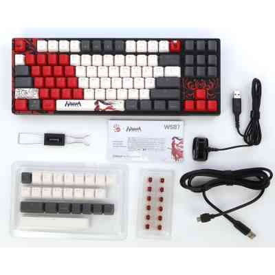 Клавиатура A4Tech Bloody WS87 Naraka Wireless/Bluetooth Black/Red (4711421001113) Винница