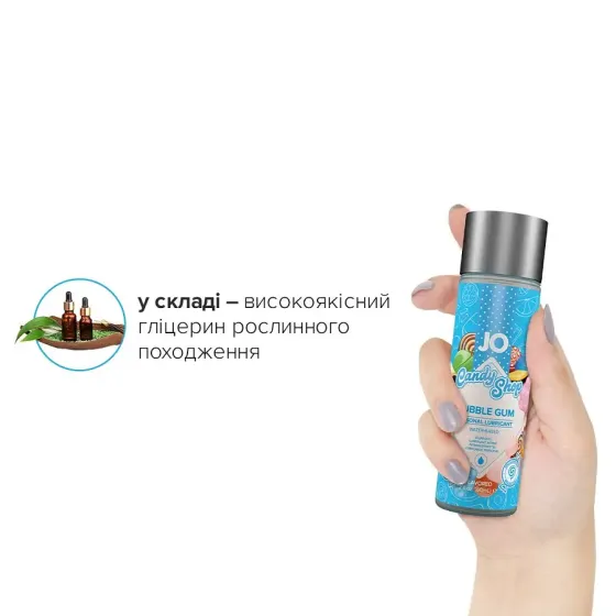 Лубрикант на водній основі System JO H2O — Candy Shop — Bubblegum (60 мл) без цукру та парабенів Львів