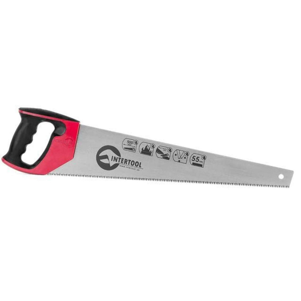 Ножовка по древесине 500 мм, с каленым зубом, тройная заточка, 7 зуб/дюйм Мукачево - изображение 1