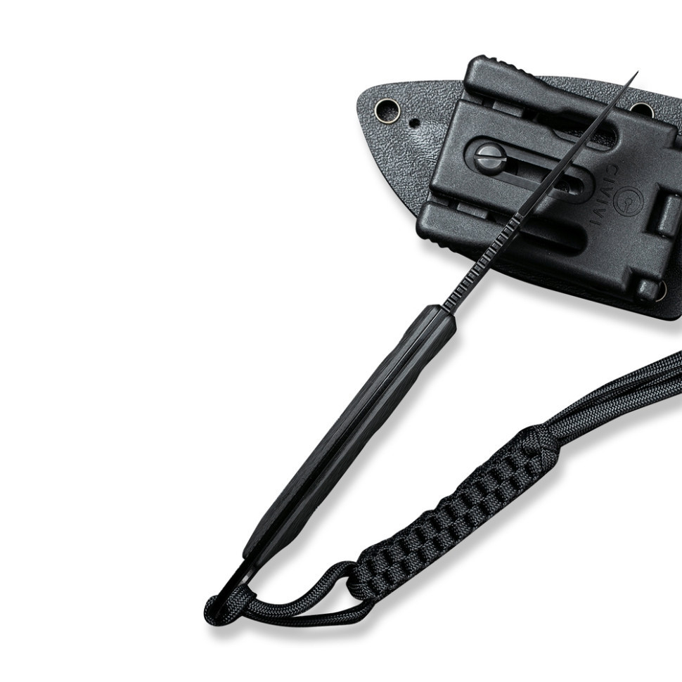 Ніж фіксований тактичний Civivi Midwatch, (8.6 см) N690 / Micarta чорний Київ - фото 6