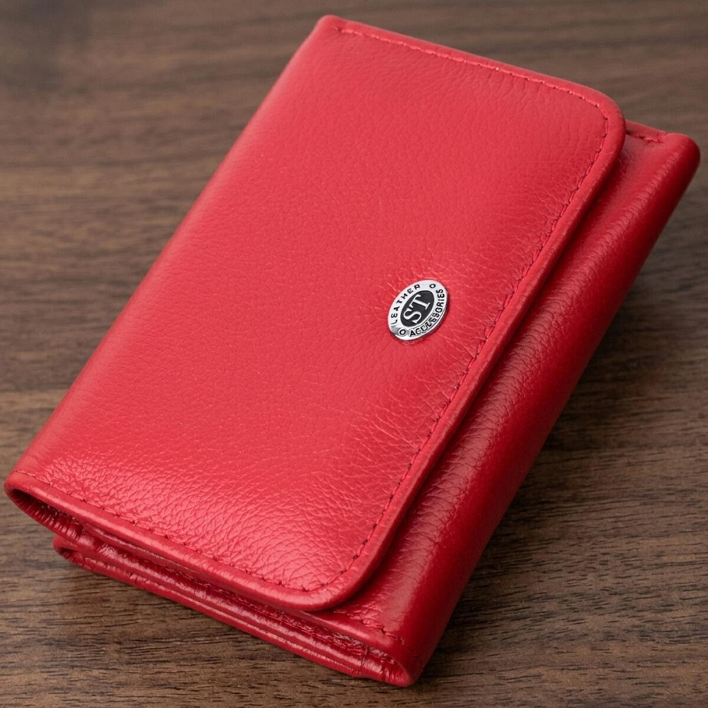 Женский кошелек горизонтального формату из натуральной кожи ST Leather 22721 Красный Киев - изображение 11
