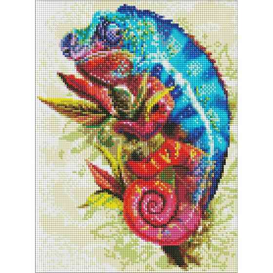 УЦІНКА! Алмазна мозаїка "Яскравий хамелеон" AMO7457-UC 30х40 см Вінниця