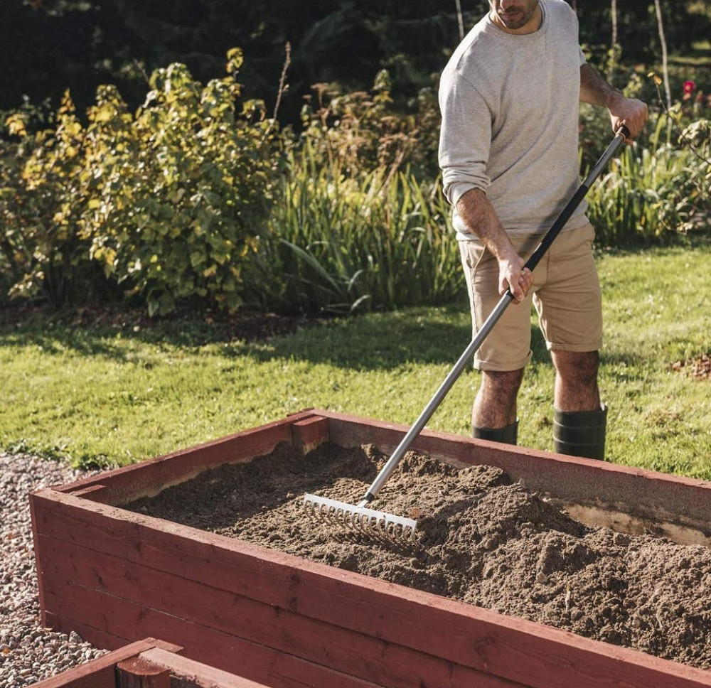Садові Граблі полегшені 14 зубців Fiskars "Ergonomic" (1000652/135510) Металеві Нововолинськ - фото 6