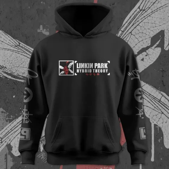 Худи для подростка мальчика с принтом Linkin Park Hybrid Theory Orange Cla140140ic Размер 140 Anime11259 Днепр