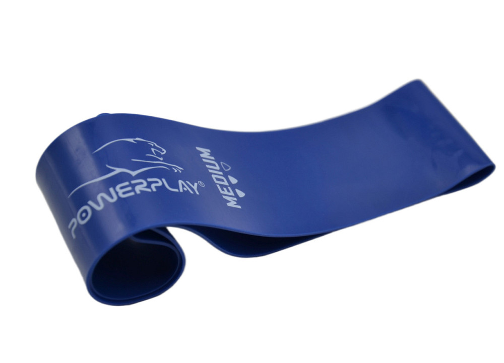 Резинка для фитнеса PowerPlay 4114 Mini Power Band 1мм. Medium Синяя (8-12кг) Киев - изображение 5