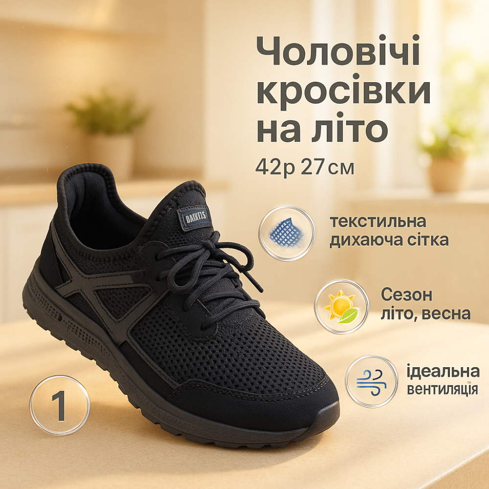 Чоловічі кросівки з тканини дихаючі 42р, Текстильні кросівки для залу для хлопців на літо AP-34 Львів - фото 9