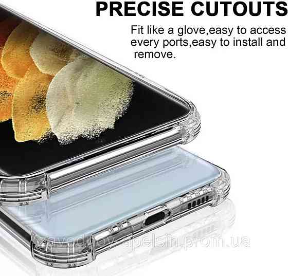 Samsung S22 Ultra S908 Прозрачный чехол (защита камеры + углы) Одесса