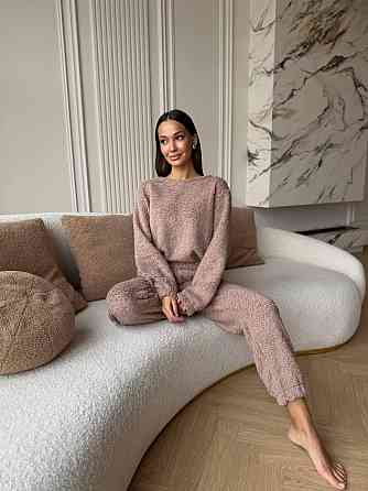 Женская махровая пижама Teddy Шоколадный 48/52 Харьков