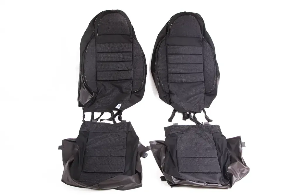 Чехли на сидіннях Avto-fortuna Lite Пілот з паралоном універс. чорні Вінниця - фото 2