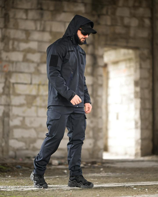 Демісезонний тактичний костюм софтшел DEMENTIOZ синій ДСНС ВТ6840 Одеса - фото 12
