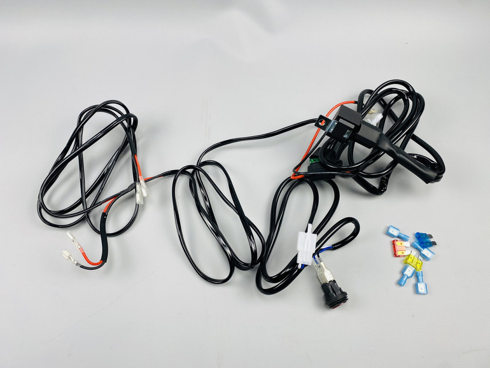 Проводка для будь-яких led фар і led bar в зборі 0-30A 3 м кабель перемикач/реле запобіжники Мукачево - фото 7