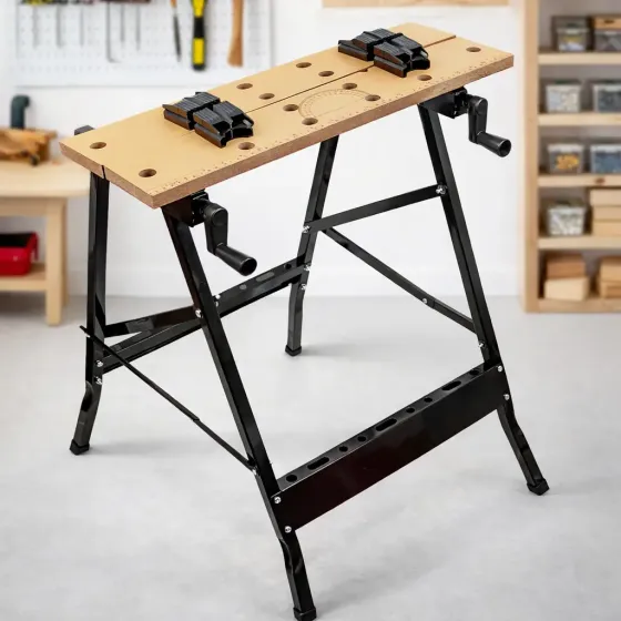 Верстак регулируемый складной 100 кг / Стол рабочий складной FT 560 х 780 х 620 мм Коломыя