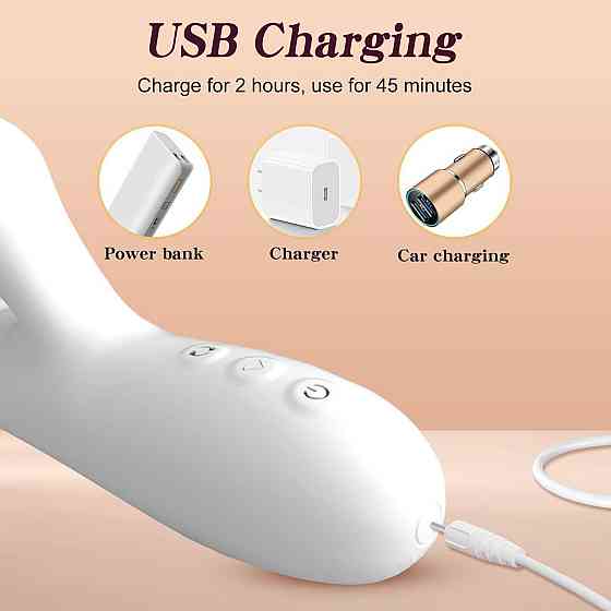 Вібратор - Silicone Vibrator 3 rotating, 7 licking functions Sex Aura Київ