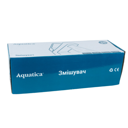 Змішувач MD d40мм для кухні гусак прямий 250мм на гайці Aquatica Житомир