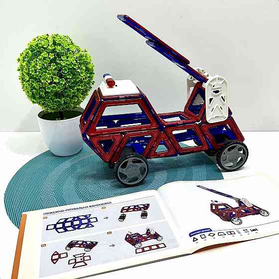 Конструктор магнітний Limo Toy Транспорт 32 деталі (LT6002) Чернигов