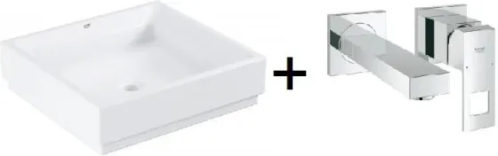 Раковина  Grohe Cube Ceramic + Bateria Eurocube (3948100H+19895000) Київ