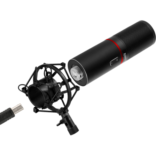 Стримовый микрофон Redragon Blazar GM300 (USB) металлический с подставкой кабель 1.7м Винница