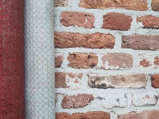 Обои виниловые на флизелине AS creation The Bos 0.53х10 под кирпич коричневые кирпичные на молочном Киев