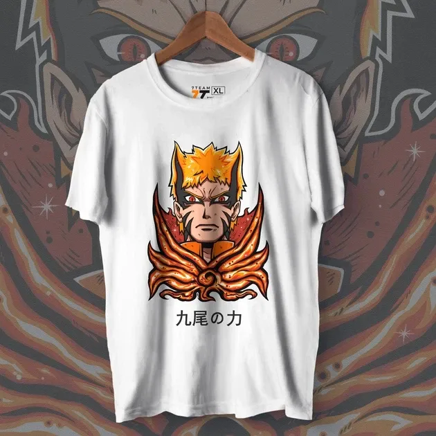 Футболка для подростка мальчика с принтом Наруто Сила Дев'яти Размер 160 Anime10034 Днепр - изображение 1