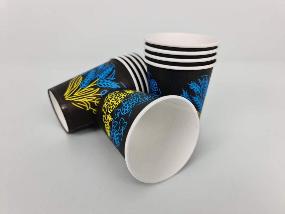 Стаканчики для кави 250 мл "Українське серце" Маестро h9 (50 шт.) Харків - фото 4