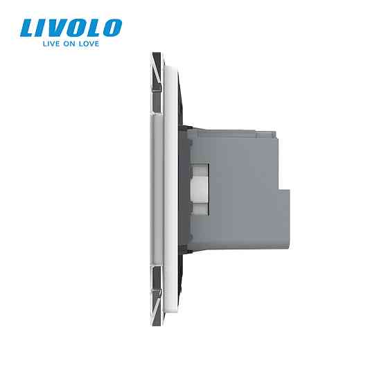 LIVOLO Розумна розетка EC з заземленням Livolo білий (VL-M7FCTC16AZ2-2WP) Коломыя