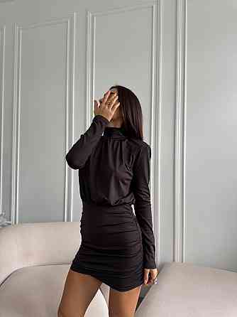 Жіноче стильне святкове мініплаття з мікродайвінгу Шоколад, 42/44 Одеса