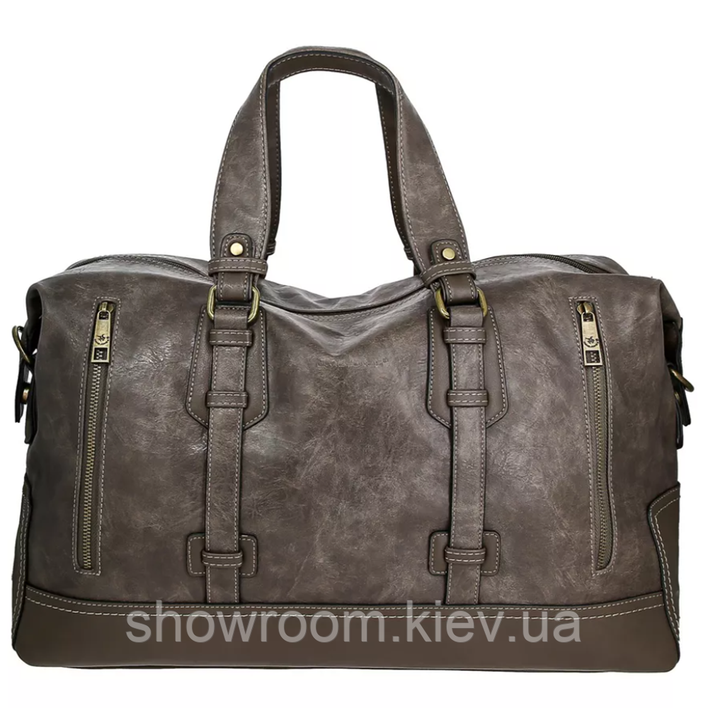 Мужская большая сумка саквояж David Jones (7920) тауп Киев - изображение 1