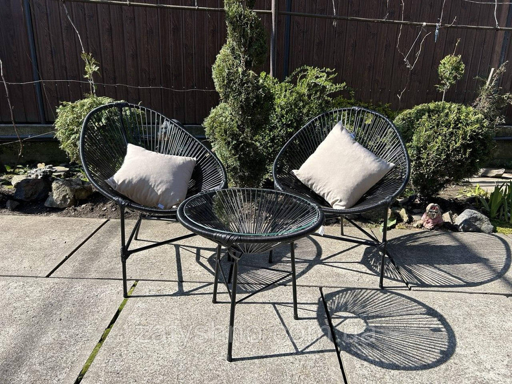 Меблі плетені з ротанга балконні Київ - фото 3