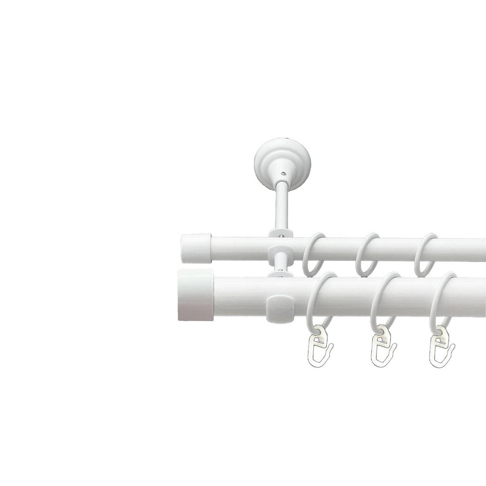 Карниз Orvit Заглушка металевий дворядний відкритий гладка труба кільце металеве Арктіс 25\16 мм 200 см Львов - изображение 1