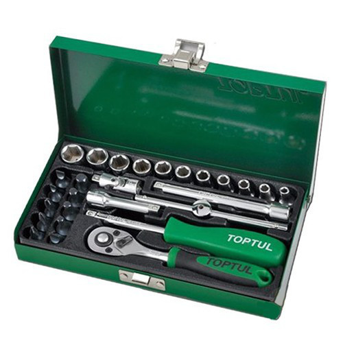 Автомобільний набір інструментів TOPTUL 1/4" 27ед. GCAD2701 Одеса - фото 1