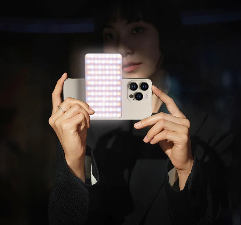 Свет портативный магнитный для телефона и камеры селфи Bi-Color 2500-9000К AC Prof M19 Киев - изображение 3