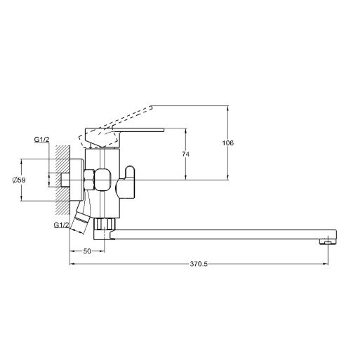 Змішувач для ванної кімнати G-lauf NOB7- A128 Київ - фото 2