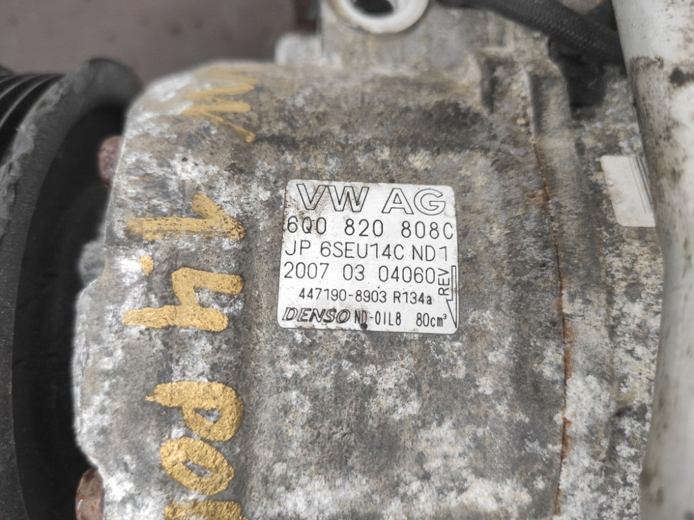 Компресор кондиціонера VW Polo 2002-2009 (6Q0820808C) Ковель - фото 5