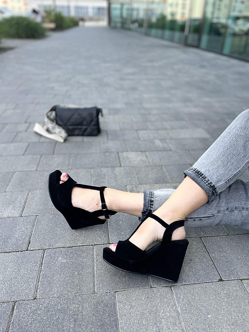 Nivelle Босоніжки жіночі NIVELLE 1702/C-818 чорні (літо, замша натуральна) (3741) Коломыя - изображение 7