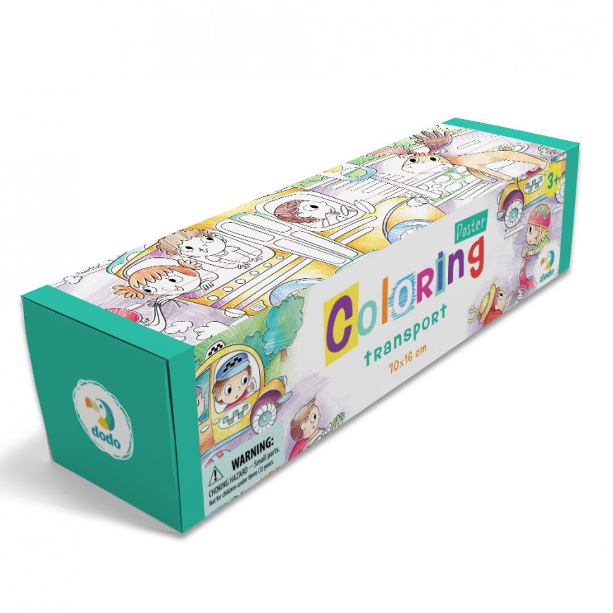 Розмальовка "Транспорт" DoDo 300326 розмір 70х16 см Вінниця - фото 1