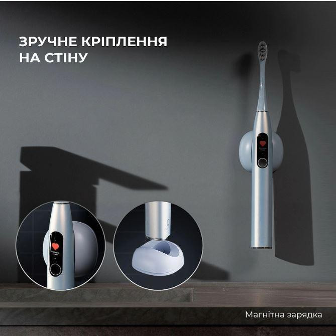 Розумна зубна електрощітка Oclean X Pro Digital Electric Toothbrush Purple (6970810553475) ( Purple ) Харків - фото 10