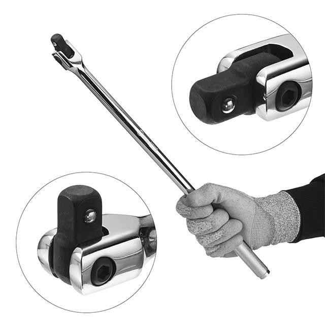 Вороток шарнірний INTERTOOL ET-1034 – 1/2", 450 мм, Cr-V, серія STORM Львів - фото 4