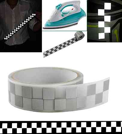 Лента светоотражающая 5 см на 1 м серый Киев