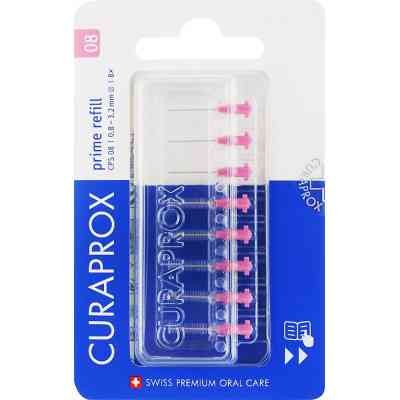 Щетки для межзубных промежутков Curaprox Prime Refill CPS 08 D 0.8 – 3.2 мм Без держателя 8 шт. (7612412426533) Винница