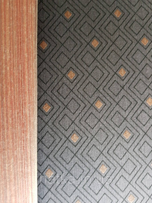 Текстильні шпалери на флізеліновій основі Cador Rasch Textil 086552 чорні ромби геометрія абстракція Київ - фото 5