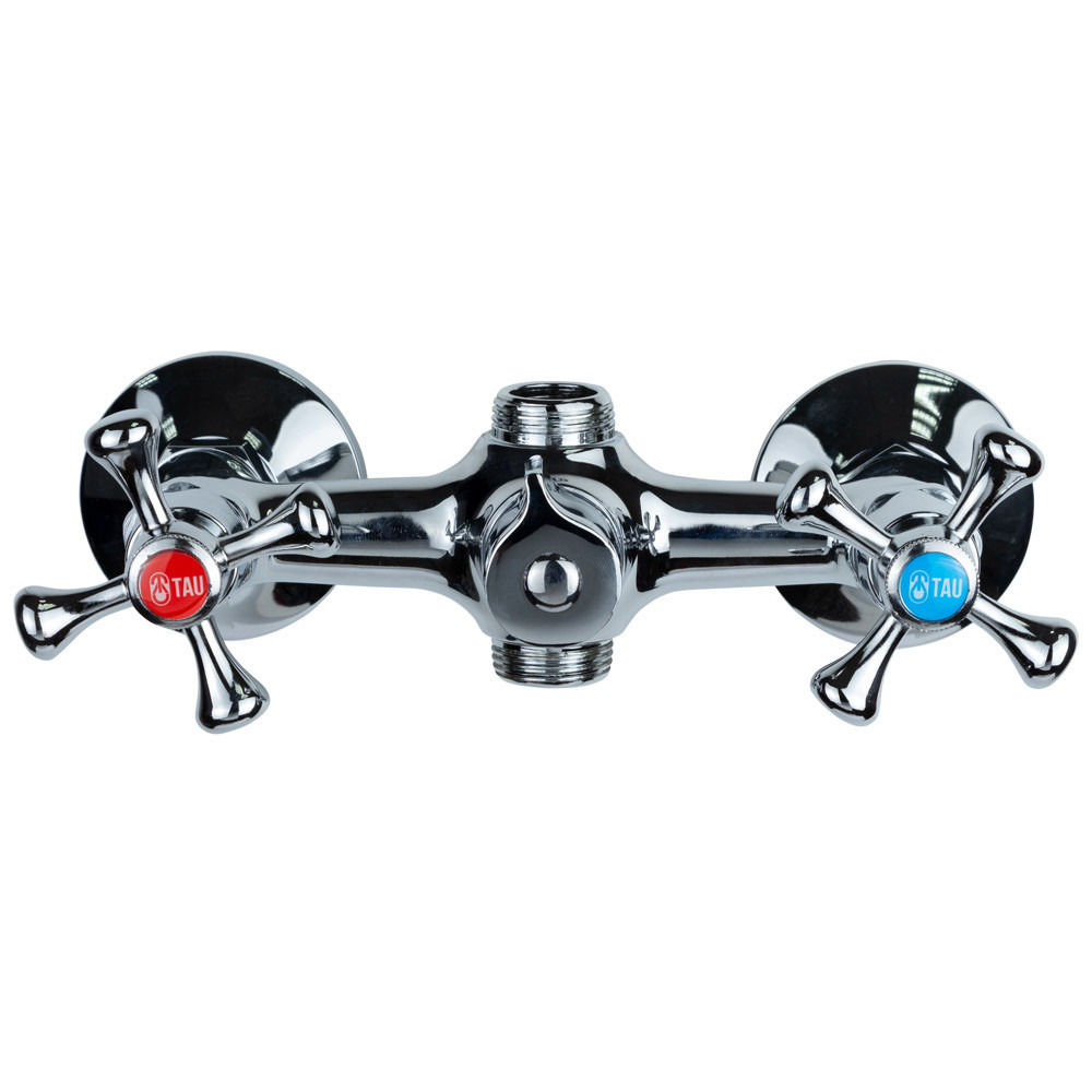 Змішувач VN 1/2" для ванни гусак прямий 350 мм дивертор вбудований картриджний TAU VN-2C260C (9885210) Київ - фото 2