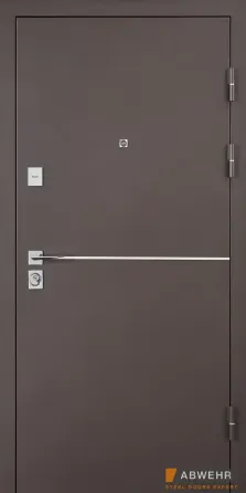 Вхідні двері Abwehr Defender Solid 0/RAL 8019Т + Vinorit Венге 960*2050 мм Двері вхідні з термоізоляцією Київ