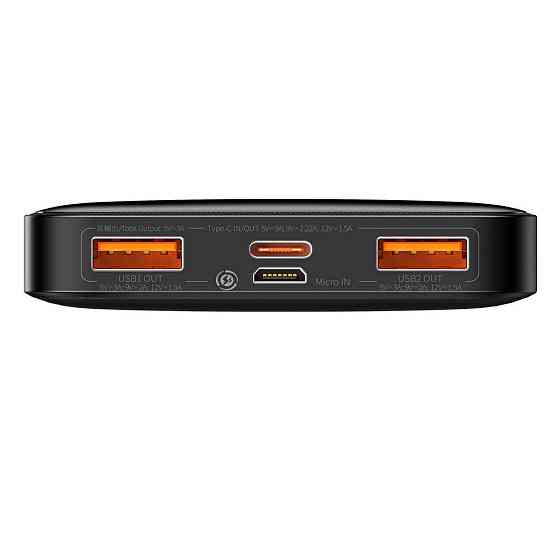 Power bank (Зовнішній акумулятор) Baseus Bipow 20W 10000 mAh PPBD050301 (Чорний) Миколаїв