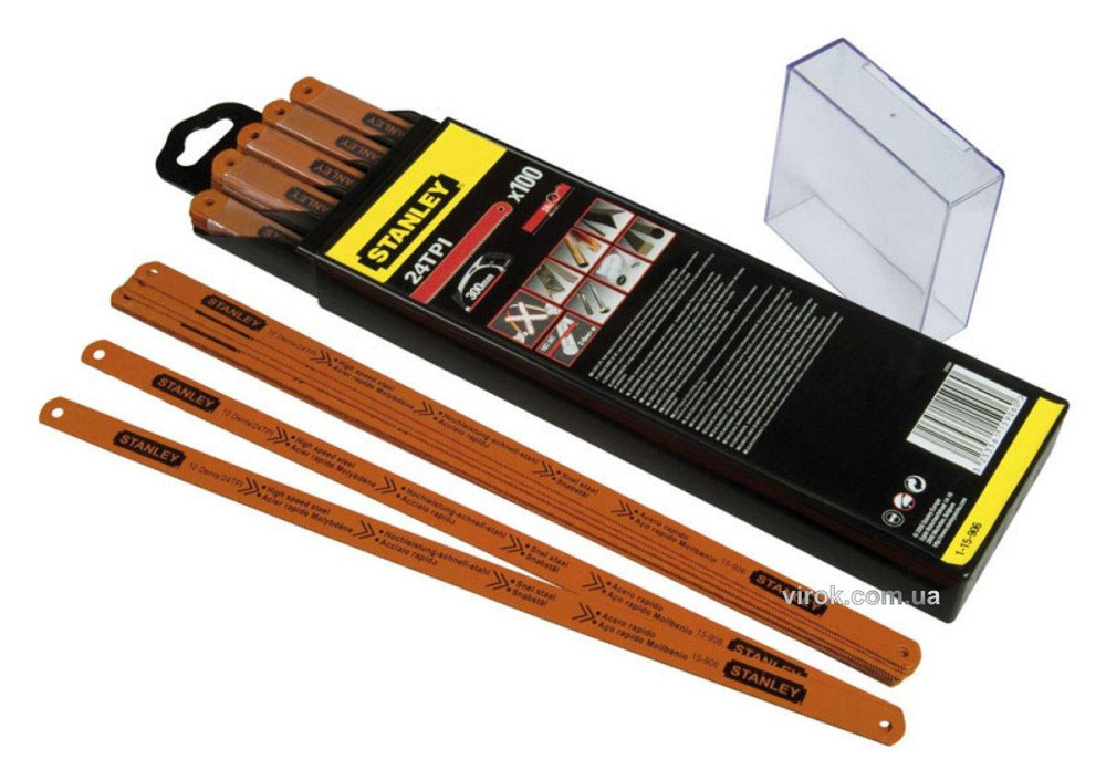 Полотно по металу STANLEY : 24зуб/1" L= 300 мм. молібденове уп. 100 шт. Одеса - фото 1