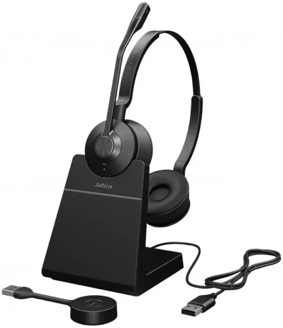 Навушники Jabra  z mikrofonem Engage 55 SE USB-A UC Stereo Charging Stand DECT - 9659-415-111 (9659415111) Київ - фото 1