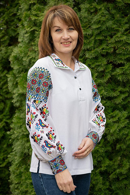 Вишиванка для хлопчиків, лляна, біла, топ Київ - фото 7