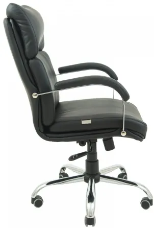 Офісне Крісло Керівника Richman Dakota Шкіра Комбо Lux Хром М3 MultiBlock Чорний Київ