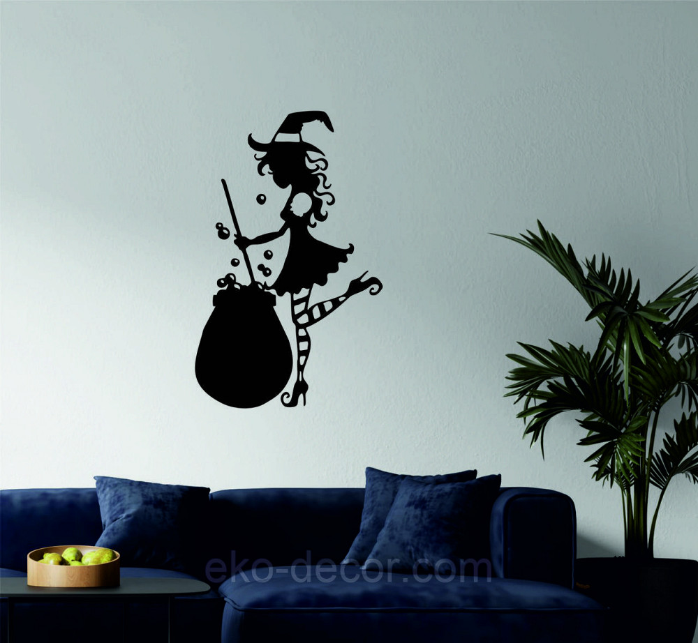 Декоративное настенное 3D Панно «Ведьма», Декор на стену с объемом Киев - изображение 2